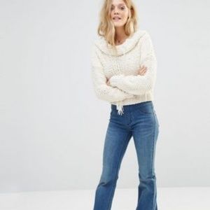 Free People Hooded Pullover Sweater